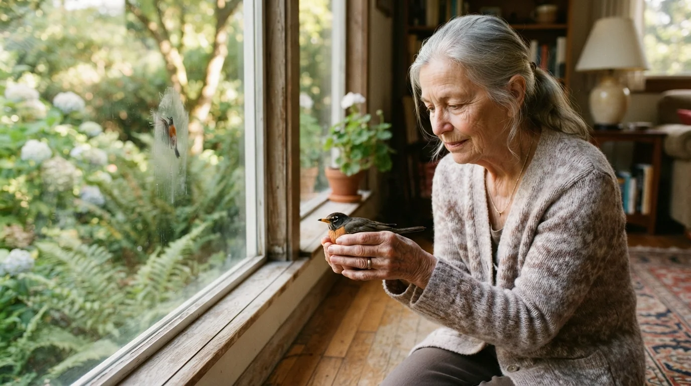 Brown Bird Flew Into Window Spiritual Meaning