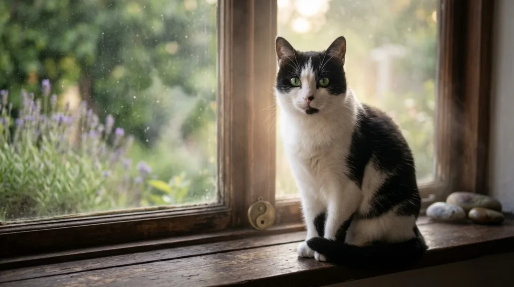 lack and white cat spiritual meaning