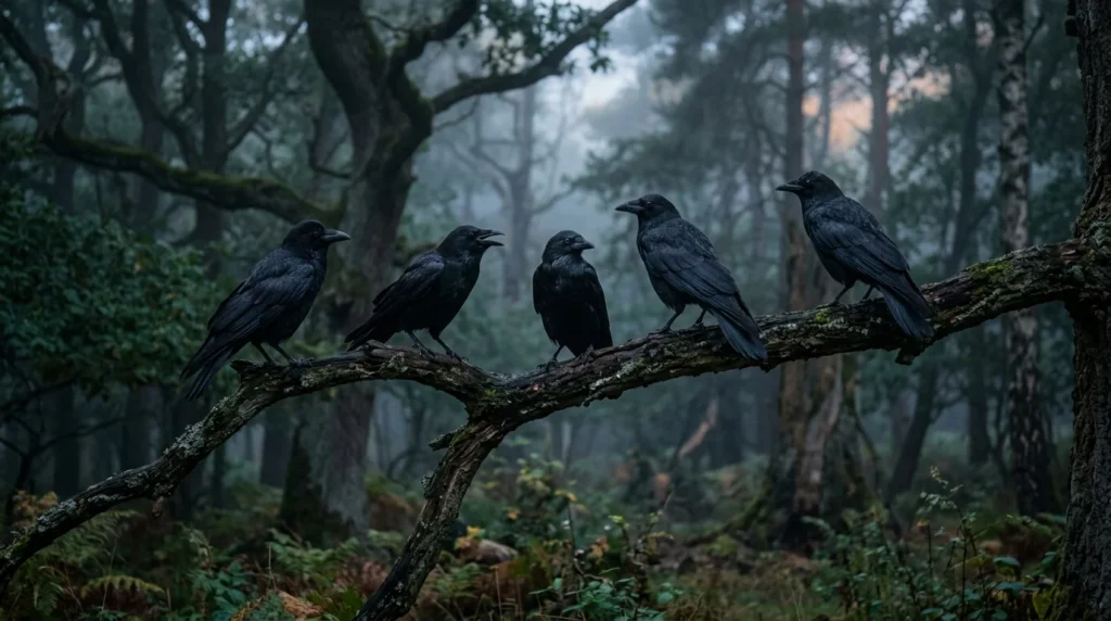 5 crows spiritual meaning