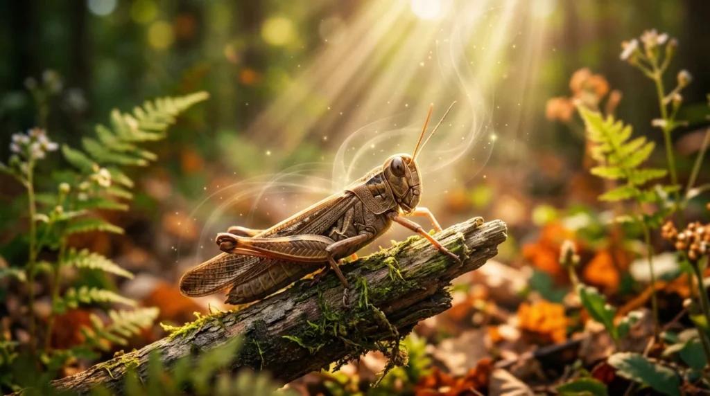 brown grasshopper spiritual meaning