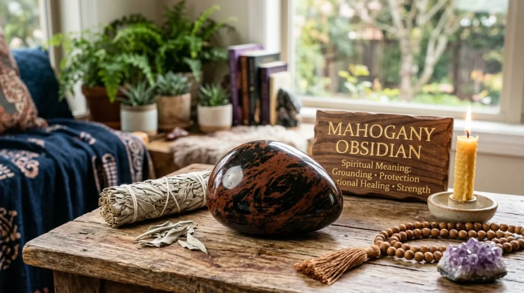 mahogany obsidian spiritual meaning